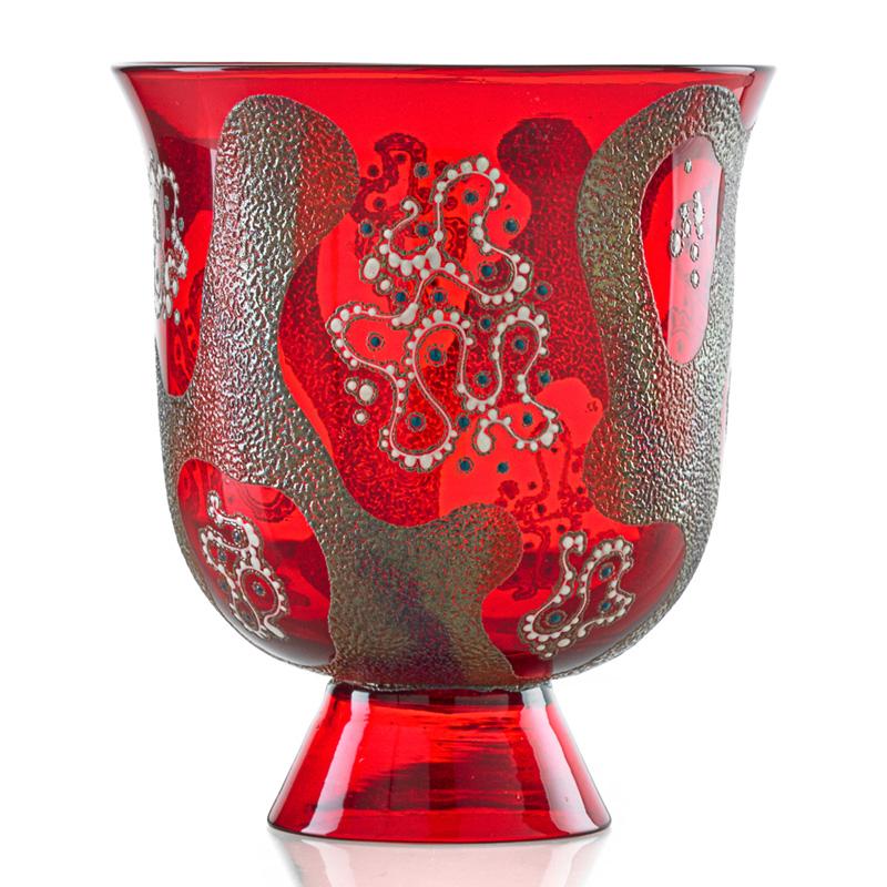 Appraisal: ANZOLO FUGA Attr S A L I R Glass vase