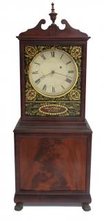 Appraisal: Aaron Willard Shelf Clock A New England mahogany shelf clock