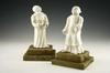 Appraisal: FIGURINES - Pair of th c St Cloud white figurines