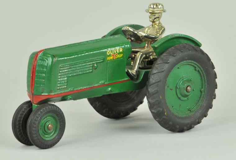 Appraisal: ARCADE OLIVER ROW CROP TRACTOR Arcade cast iron painted in