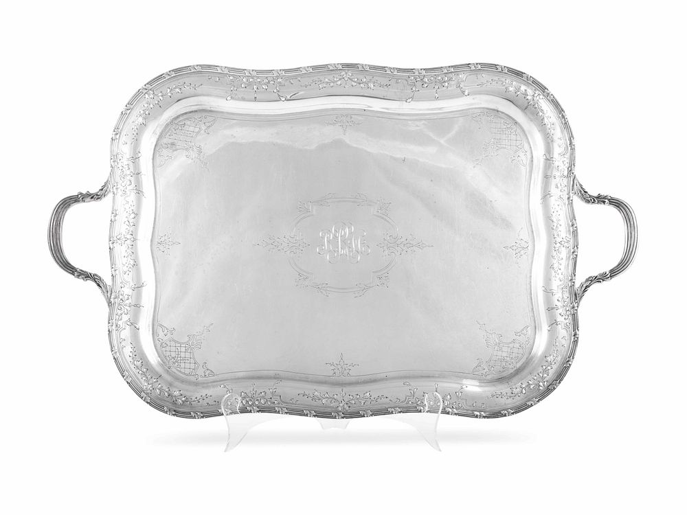 Appraisal: An American Silver Serving Tray An American Silver Serving Tray