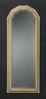 Appraisal: Italian beveled glass mirror h Italian beveled glass mirror the