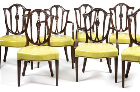 Appraisal: Set of Twenty George III Mahogany Dining Chairs Estimate -