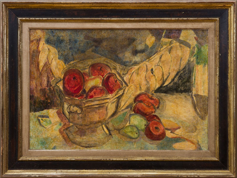 Appraisal: ALFRED H MAURER - STILL LIFE WITH APPLES IN A