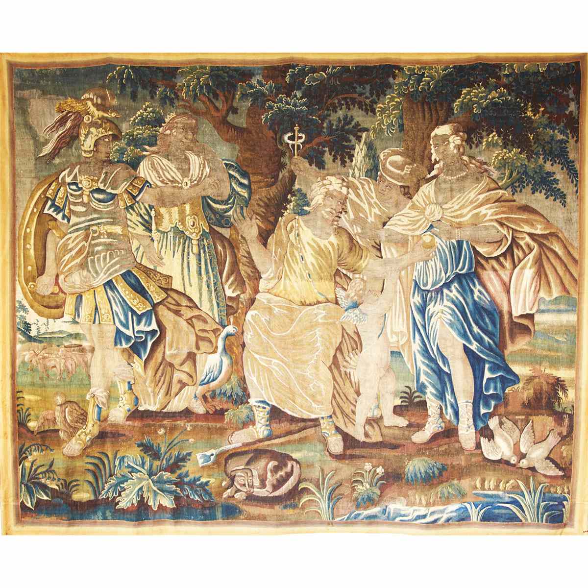 Appraisal: Flemish Mythological Tapestry The Judgement of Paris th century Brussels