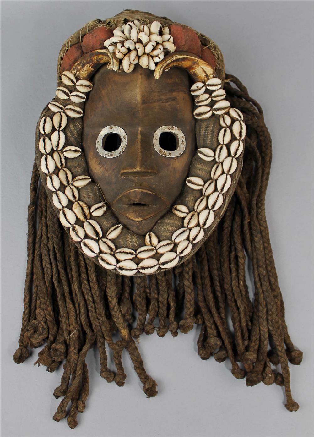 Appraisal: WEST AFRICAN DAN TRIBE LIBERIA TRIBAL CARVED MASK carved wood