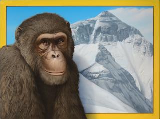 Appraisal: Tom Palmore b Mountain Monkey acrylic on canvas x inches