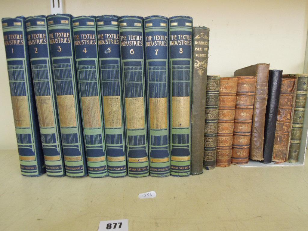 Appraisal: Eight volumes of The Textile Industries by Gresham Publishing Company