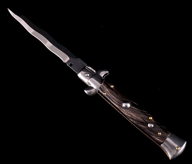 Appraisal: Frank Beltrame Italian Stiletto Kriss Switchblade This is a Frank