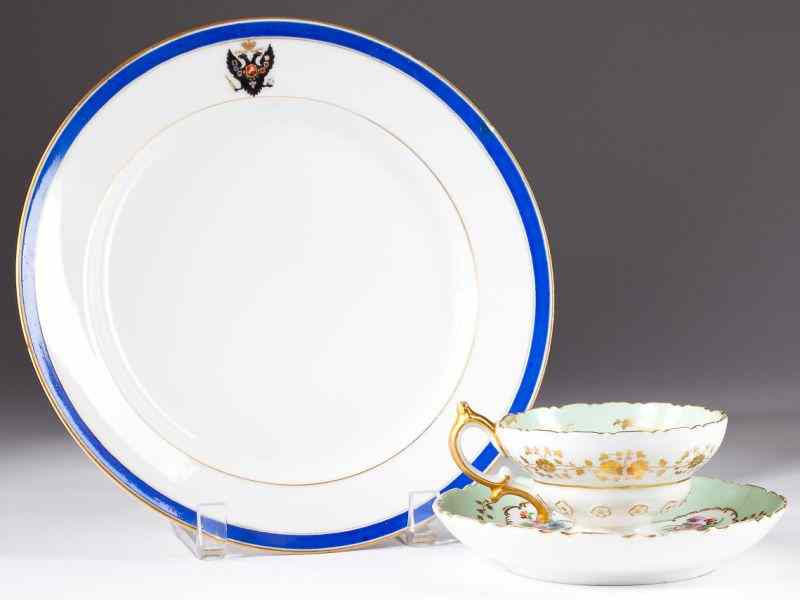 Appraisal: Two Examples of Russian Imperial Factory Porcelainmade in St Petersburg