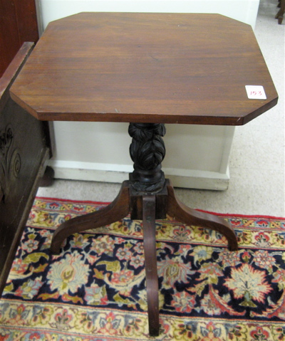 Appraisal: EMPIRE MAHOGANY TILT-TOP TEA TABLE American th century having a