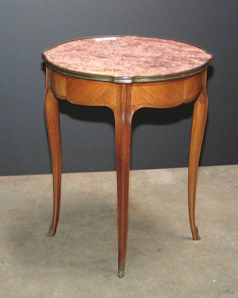 Appraisal: A Louis XV style mahogany gueridon th century height in