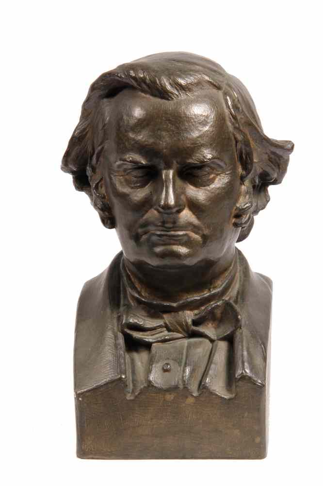 Appraisal: BRONZE SCULPTURE- by Paul Wayland Bartlett of Governor William Alfred