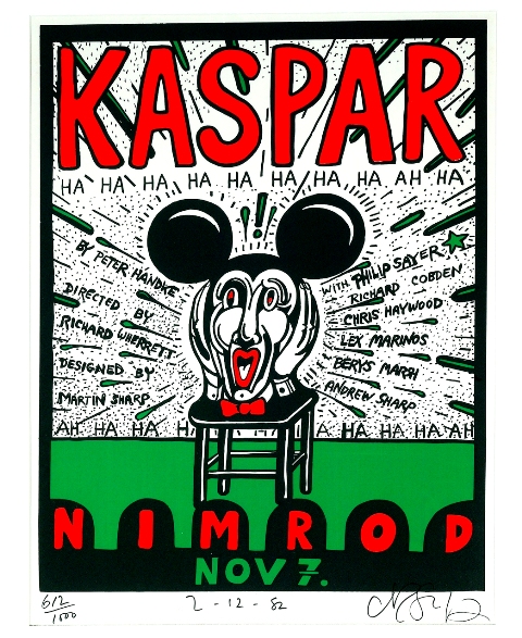 Appraisal: Martin Sharp born Kaspar - Nimrod Nov screenprint signed 'Martin