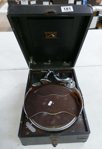 Appraisal: HMV table top gramophone