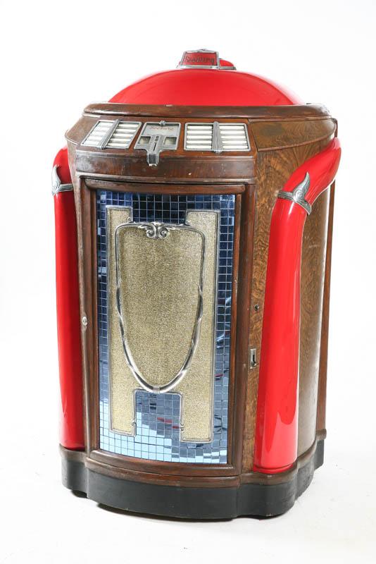 Appraisal: SEEBURG SYMPHONOLA JUKE BOX Model M with lit top grained