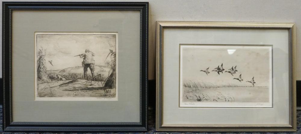 Appraisal: J A Knap and Arthur D Fallen Two Etchings of