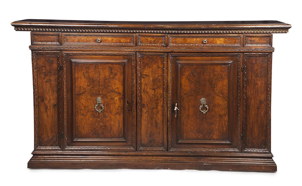 Appraisal: DUTCH WALNUT SIDE CABINET TH CENTURY AND LATER the later