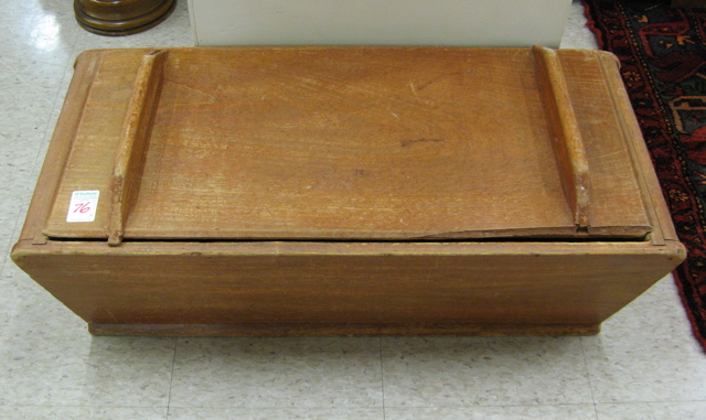 Appraisal: COUNTRY PINE WASHSTAND AND DOUGH BOX American th century The