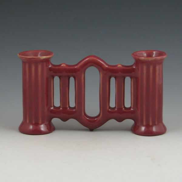 Appraisal: Muncie double bud gate in maroon gloss Marked with an