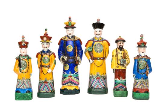 Appraisal: Sale Lot A Group of Six Chinese Export Porcelain Figures