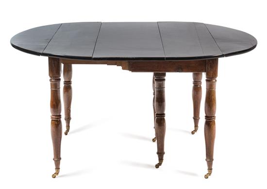 Appraisal: Sale Lot An Ebonized and Fruitwood Extension Table th century