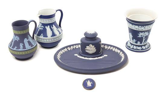 Appraisal: Sale Lot A Group of Five Wedgwood Jasperware Articles comprising