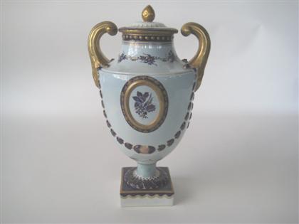 Appraisal: Chinese export porcelain covered urn circa Urn form with a