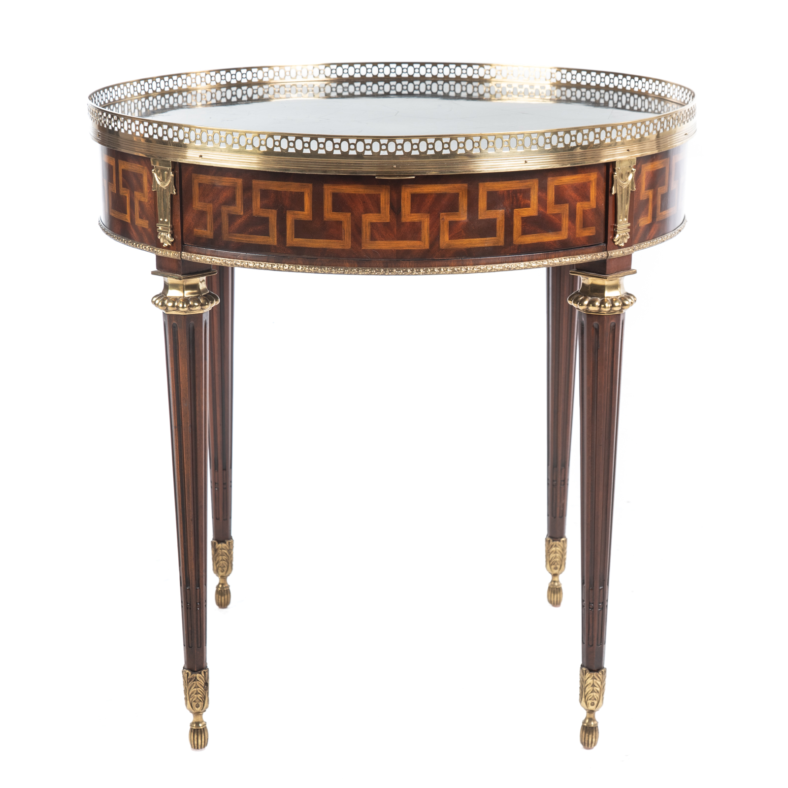 Appraisal: MAITLAND SMITH REGENCY STYLE TABLE Circular table with marble veneered