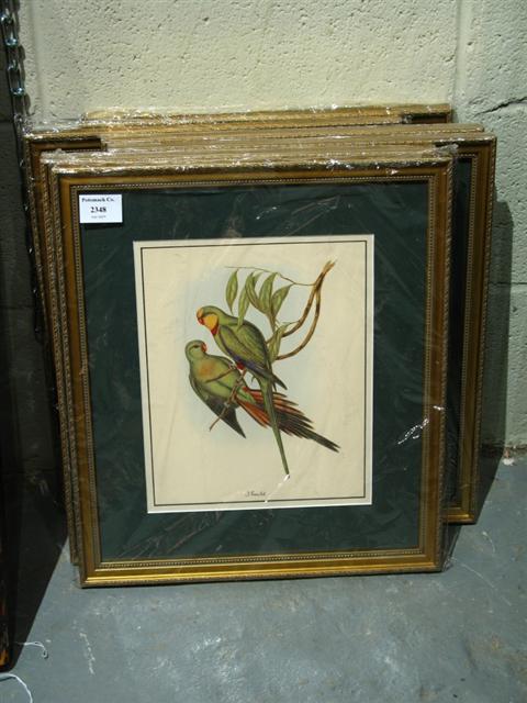 Appraisal: AFTER JOHN GOULD - SIX PRINTS OF THE BIRDS OF