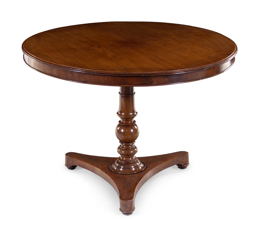 Appraisal: A Regency Inlaid Mahogany Center Table A Regency Inlaid Mahogany