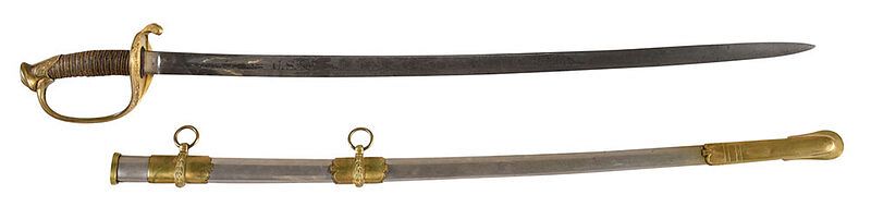 Appraisal: Civil War Presentation Sword Model Foot Officer's Sword by Roby