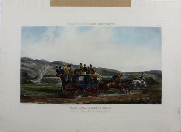 Appraisal: th Century handcolored print Fores Coaching Incidents London by Messrs