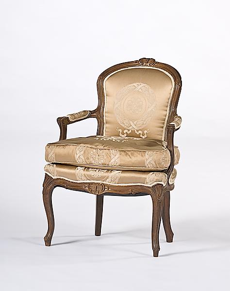 Appraisal: LOUIS XV-STYLE FAUTIEUL French or American th century an open