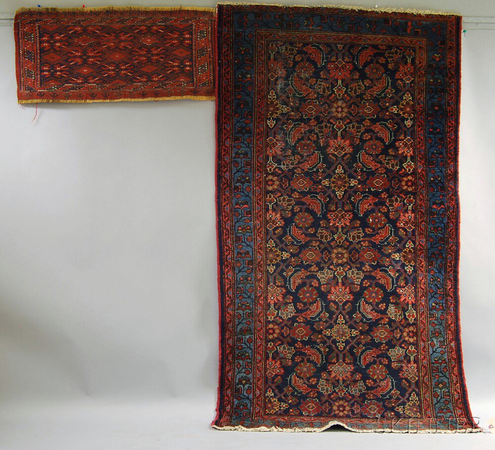 Appraisal: Two Oriental Rugs early th century a Hamadan Northwest Persia