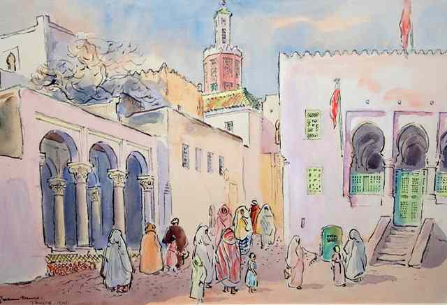 Appraisal: Alexander Graham Munro - Tangier signed titled and dated watercolour