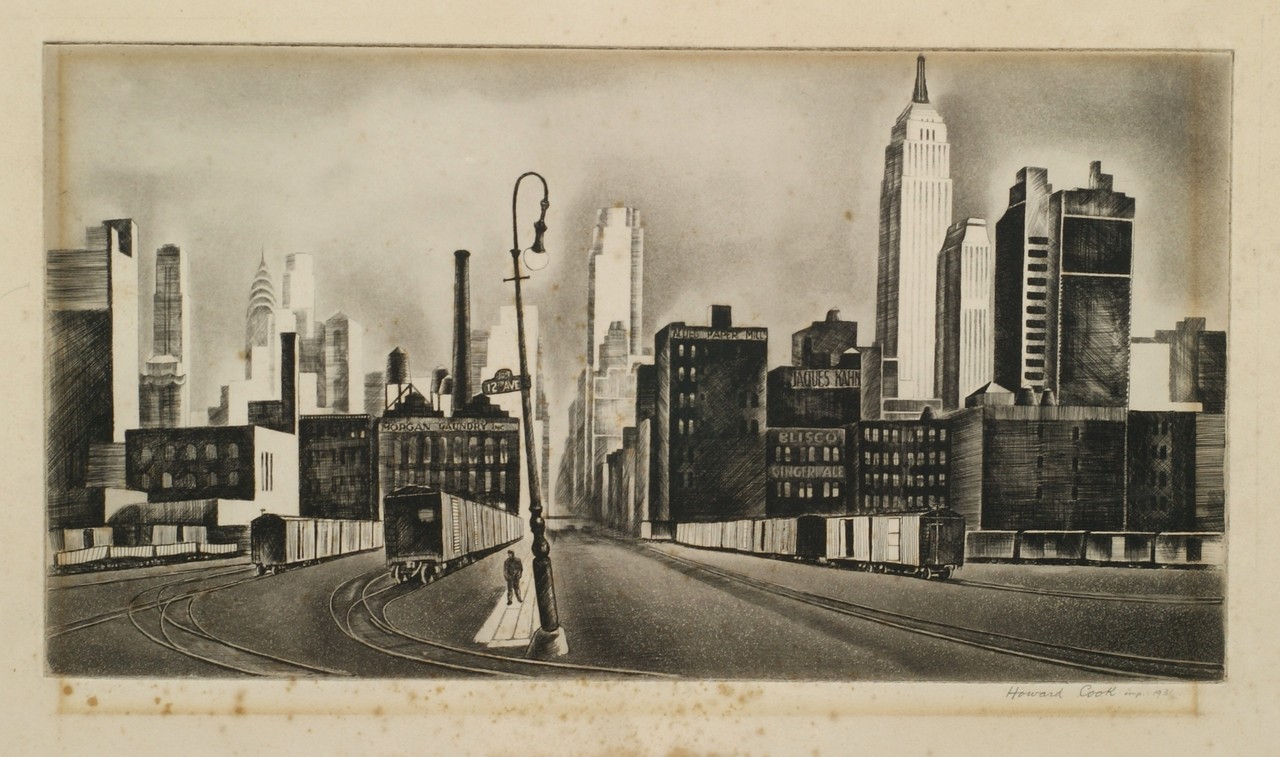 Appraisal: Howard Norton Cook American - West Side New York etching