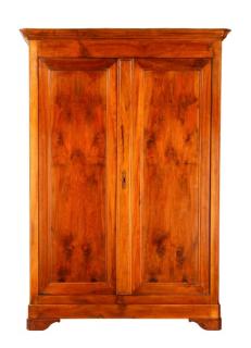 Appraisal: Louis Philippe Style Carved Cherry Armoire French circa A Louis