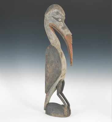 Appraisal: Subut Bird Figure Yamok Village New Guinea Carved wood with