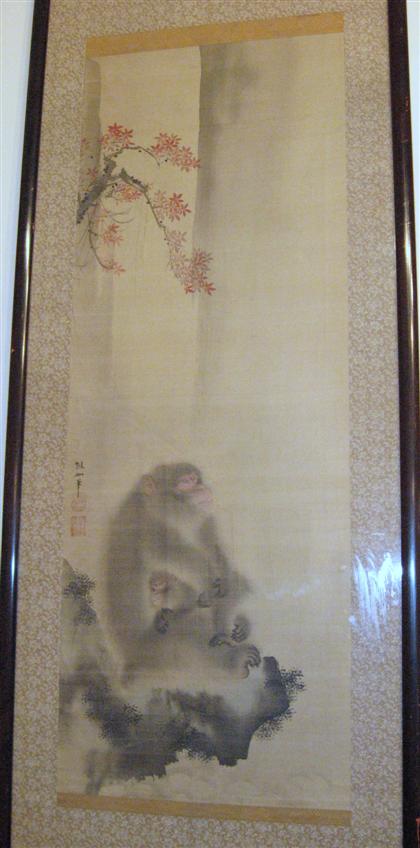 Appraisal: ZEN SCROLL ATTRIBUTED TO ZU XIANjapanese early th century