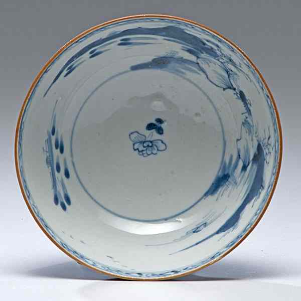 Appraisal: Chinese Nanking Cargo Battavian Bowl Chinese export A Battavian bowl