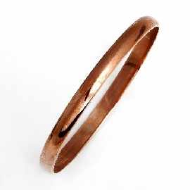 Appraisal: A ct rose gold half round bangle inner diameter approximately