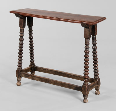 Appraisal: Continental Baroque Pier Table Italian or Spanish th century fruitwood