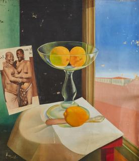 Appraisal: DMITRY KRAPIVNY RUSSIAN - Still Life with Citrus circa soil