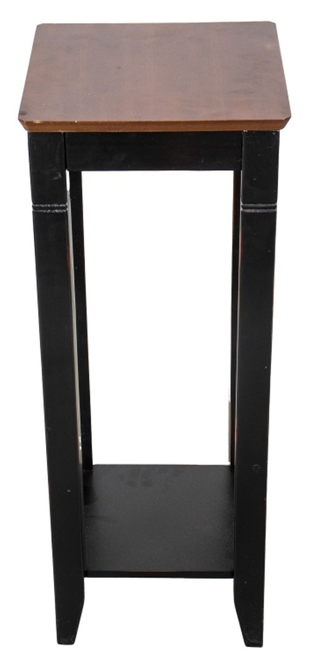 Appraisal: PARTIALLY EBONIZED MODERN WOOD PEDESTAL Modern wood pedestal the wooden