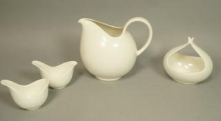 Appraisal: pc EVA ZEISEL for HALLCRAFT Modernist China Pit pc EVA