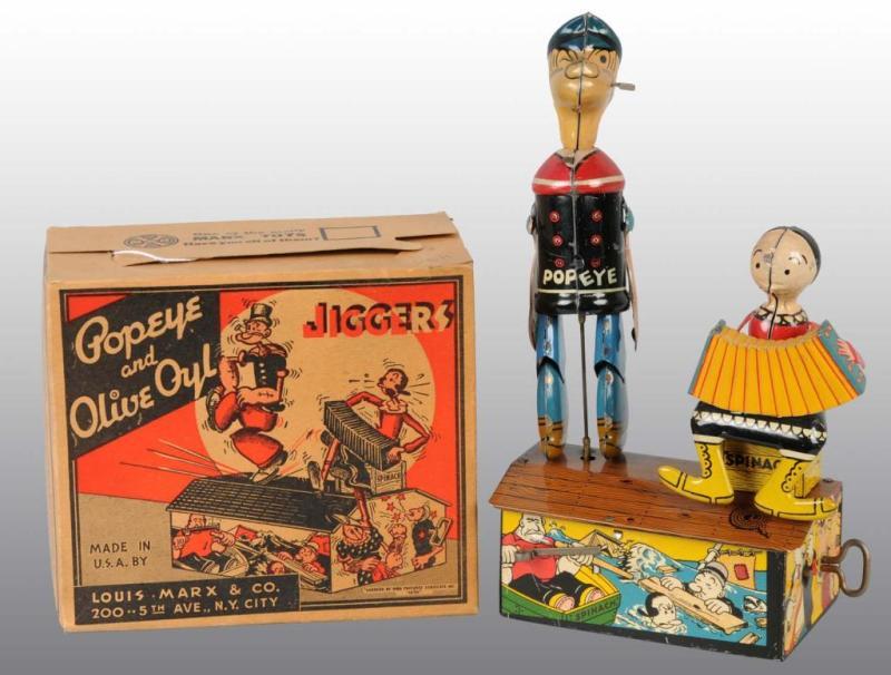 Appraisal: Marx Popeye Olive Oyl Jiggers Toy in Orig Box Description