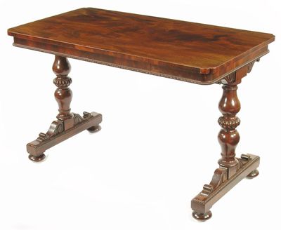 Appraisal: A William IV mahogany writing table in the manner of