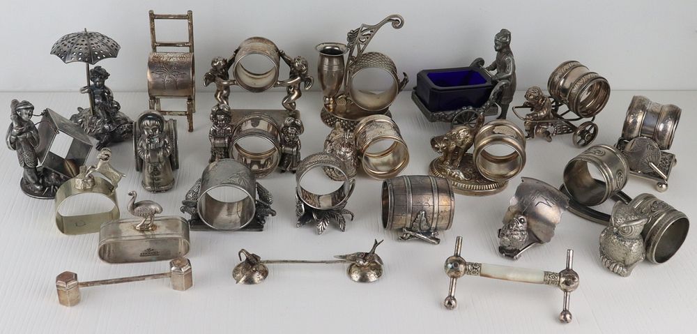 Appraisal: SILVERPLATE Assorted American Silverplate Includes a Meriden B Co monogrammed