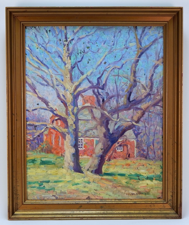 Appraisal: HELEN MARTIN ARTS CRAFTS IMPRESSIONIST PAINTING United States th CenturyBright